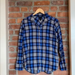 J. Crew Long Sleeve Boy Fit Flannel Shirt
